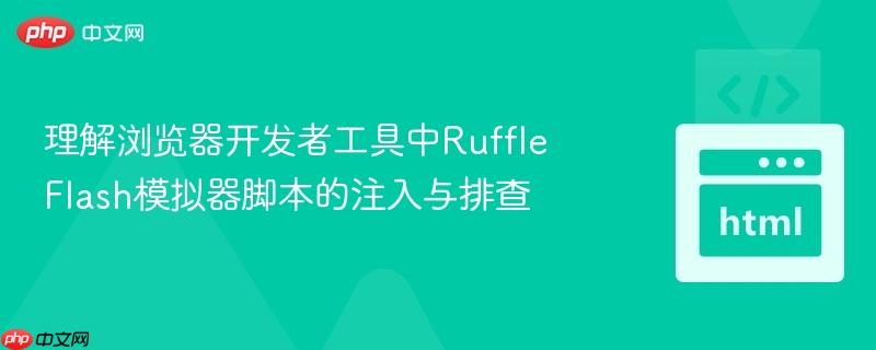 理解浏览器开发者工具中Ruffle Flash模拟器脚本的注入与排查