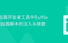 理解浏览器开发者工具中Ruffle Flash模拟器脚本的注入与排查