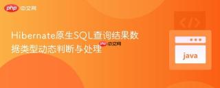 Hibernate原生SQL查询结果数据类型动态判断与处理