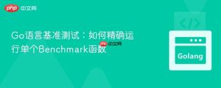 Go语言基准测试：如何精确运行单个Benchmark函数