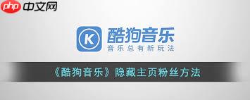 酷狗音乐如何隐藏粉丝