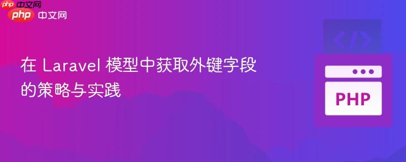 在 Laravel 模型中获取外键字段的策略与实践
