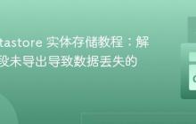 Go Datastore 实体存储教程：解决因字段未导出导致数据丢失的问题
