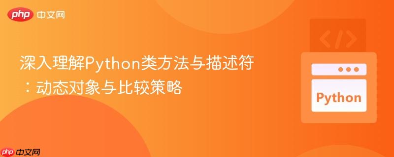深入理解Python类方法与描述符:动态对象与比较策略