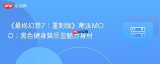 《最终幻想7：重制版》蒂法MOD：黑色健身装尽显魅力身材