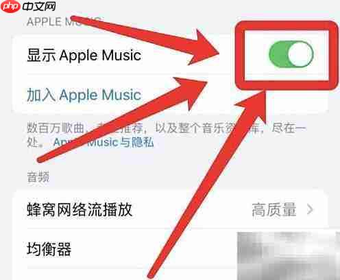 iPhone如何显示音乐