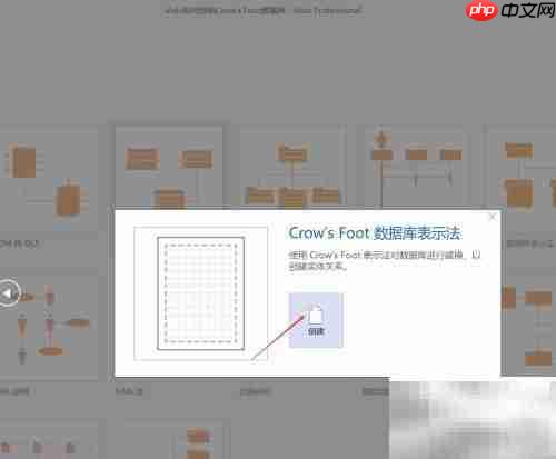 Visio绘制Crow's Foot数据库指南