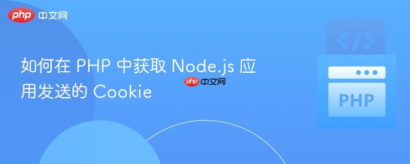 如何在 PHP 中获取 Node.js 应用发送的 Cookie
