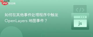 如何在其他事件处理程序中触发 OpenLayers 地图事件？