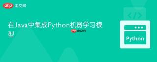 在Java中集成Python机器学习模型