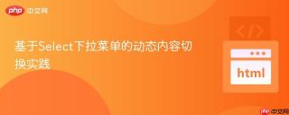 基于Select下拉菜单的动态内容切换实践