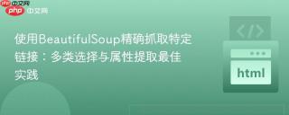 使用BeautifulSoup精确抓取特定链接：多类选择与属性提取最佳实践