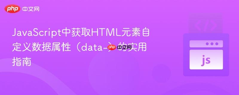 JavaScript中获取HTML元素自定义数据属性(data-)的实用指南