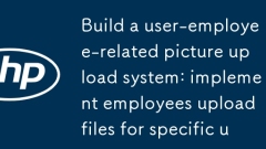 ユーザー関連の画像アップロードシステムを作成するユーザーに関連する画像：特定のユーザー向けにファイルをアップロードする従業員を実装する