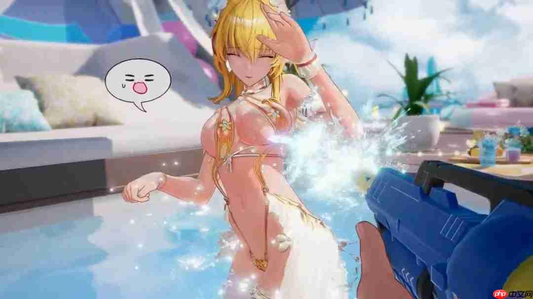 《尘白禁区》泳装嬉水场景 芬妮太性感了！