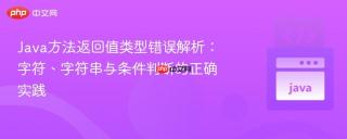 Java方法返回值类型错误解析：字符、字符串与条件判断的正确实践