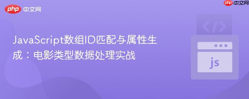 JavaScript数组ID匹配与属性生成:电影类型数据处理实战