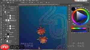 Photoshop如何制作文字穿插海报