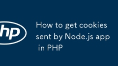 Comment obtenir les cookies envoyés par l'application Node.js en PHP