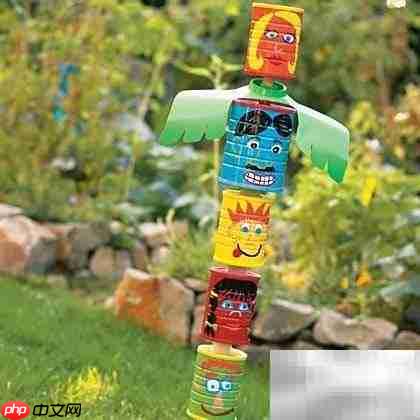 奶粉罐变身创意艺术品