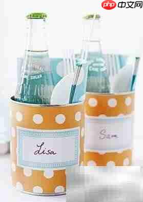 奶粉罐变身创意艺术品