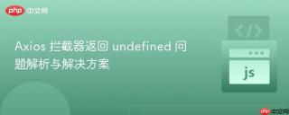 Axios 拦截器返回 undefined 问题解析与解决方案