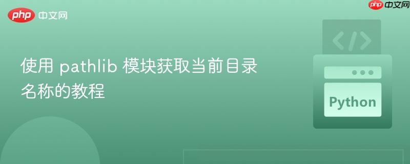使用 pathlib 模块获取当前目录名称的教程