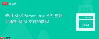 使用 Mp4Parser Java API 创建可播放 MP4 文件的教程