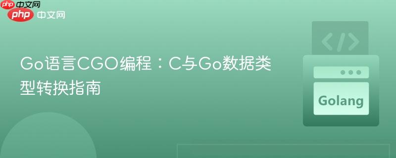 Go语言CGO编程:C与Go数据类型转换指南