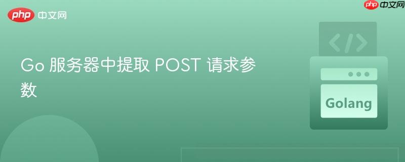 Go 服务器中提取 POST 请求参数