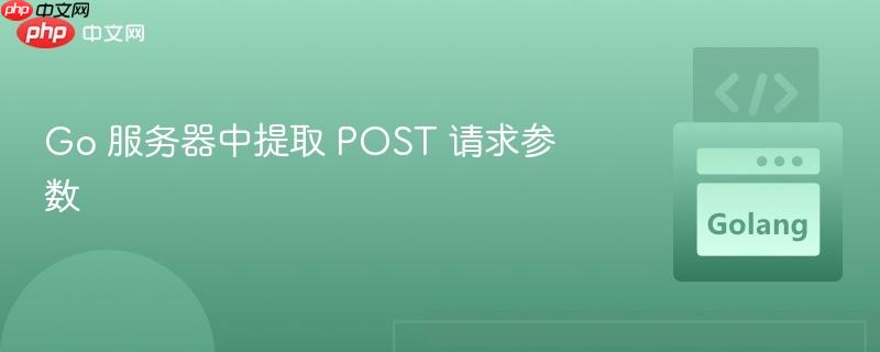 go 服务器中提取 post 请求参数