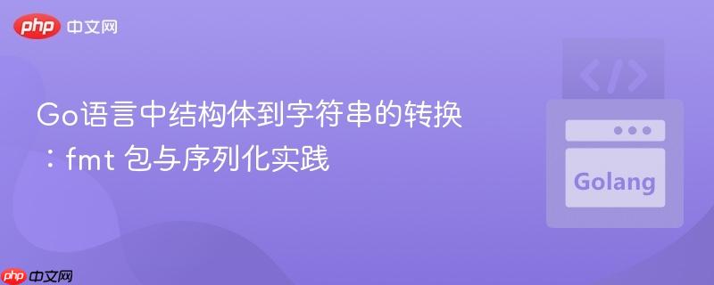 Go语言中结构体到字符串的转换：fmt 包与序列化实践
