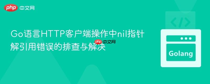 Go语言HTTP客户端操作中nil指针解引用错误的排查与解决