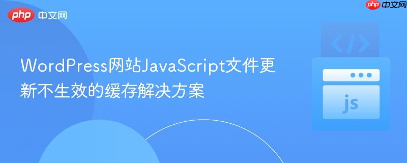 WordPress网站JavaScript文件更新不生效的缓存解决方案