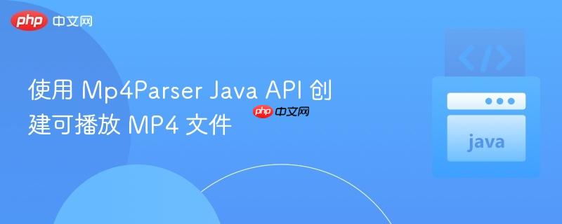 使用 Mp4Parser Java API 创建可播放 MP4 文件