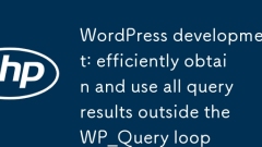 WordPress開發：在WP_Query循環外部高效獲取並使用全部查詢結果
