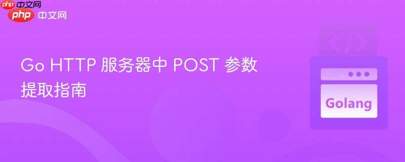 Go HTTP 服务器中 POST 参数提取指南