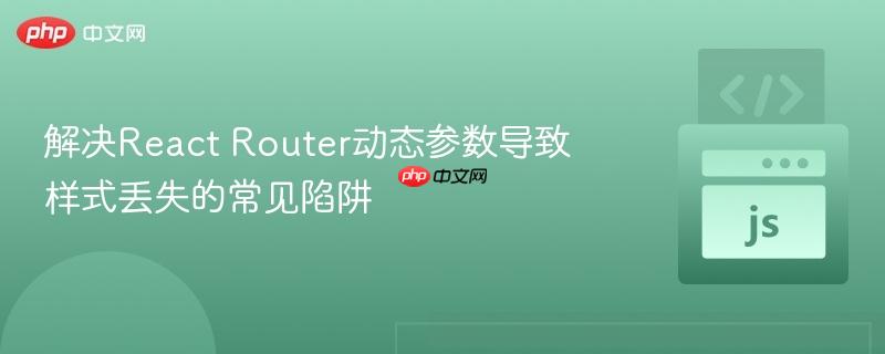 解决React Router动态参数导致样式丢失的常见陷阱
