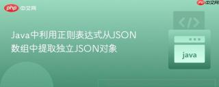 Java中利用正则表达式从JSON数组中提取独立JSON对象