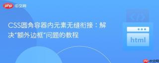 CSS圆角容器内元素无缝衔接：解决“额外边框”问题的教程