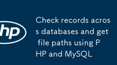 使用 PHP 和 MySQL 跨數據庫檢查記錄並獲取文件路徑
