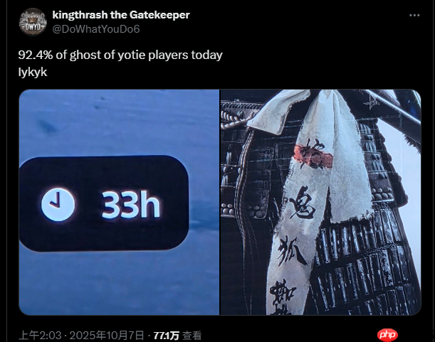 《羊蹄山之魂》已发售一周 有九成玩家仍只击杀了教学关第一个BOSS