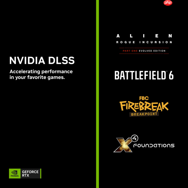 Alien: Rogue Incursion和《战地风云 6》首发支持DLSS 4