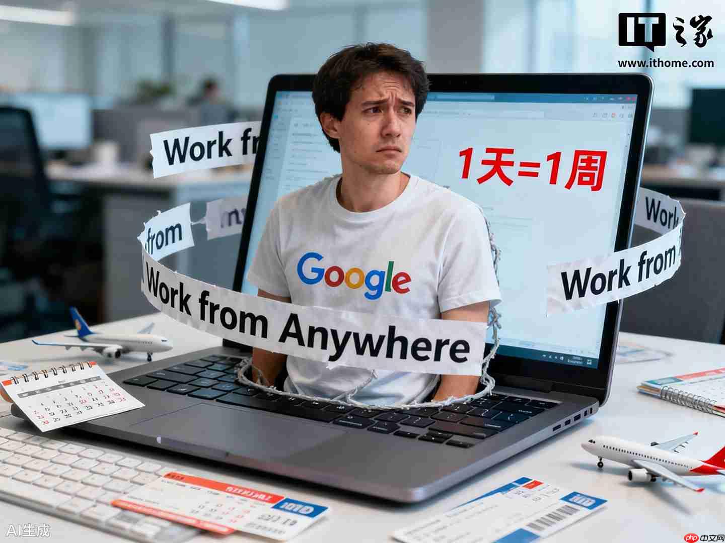 谷歌进一步收紧远程办公政策:每年“随地办公”最长四周,一天也算一周