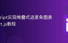 JavaScript实现堆叠式进度条图表：Chart.js教程