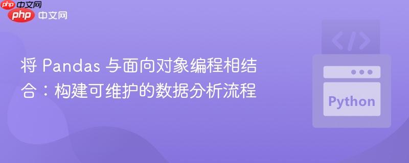 将 Pandas 与面向对象编程相结合：构建可维护的数据分析流程