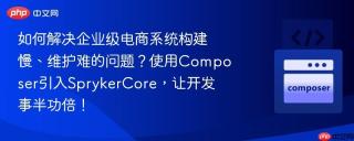 如何解决企业级电商系统构建慢、维护难的问题？使用Composer引入SprykerCore，让开发事半功倍！
