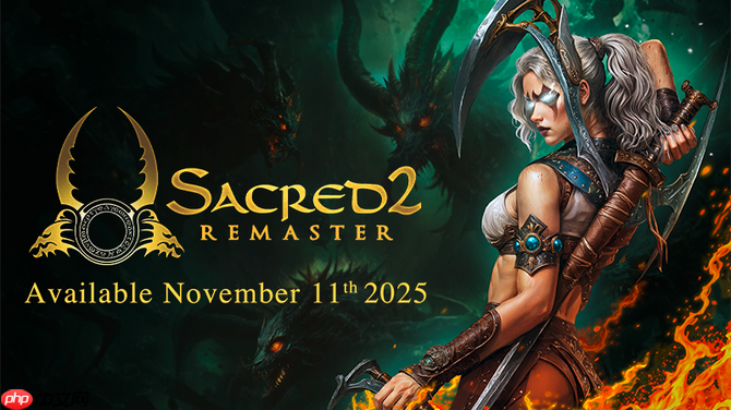 《圣域2:堕落天使》重制版11月11日发售 经典西幻动作RPG