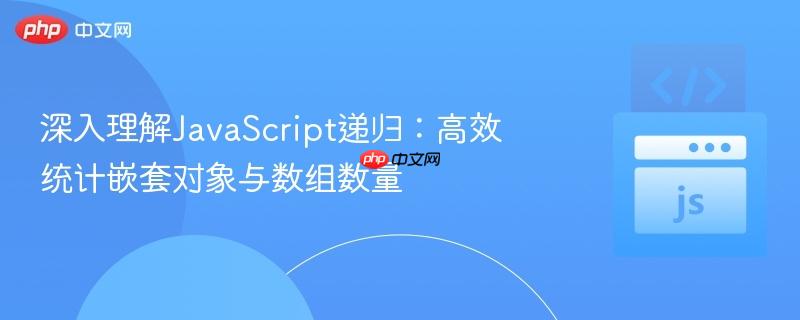 深入理解JavaScript递归：高效统计嵌套对象与数组数量