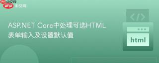 ASP.NET Core中处理可选HTML表单输入及设置默认值
